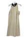 Brunello Cucinelli Size M Cream & Black A Line Contrast Trim Shift Dress Cream & Black / M