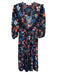 Hunter Bell Size M Black, Red & Multi Polyester Long Balloon Sleeve Floral Dress Black, Red & Multi / M