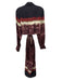 Altuzarra Size 46 / M Brown, Red & cream Polyester Long Sleeve Tie Dye Dress Brown, Red & cream / 46 / M