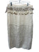 Johanna Ortiz Size 10 Beige Linen Cotton Blend Embroidered Tassel Detail Skirt Beige / 10