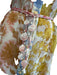 Zimmermann Size 3/L Blue, Orange, Multi Cotton & Silk Long puff sleeve Dress Blue, Orange, Multi / 3/L