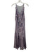 Rebecca Taylor Size 12 Blue, Red, White Silk Sleeveless Floral Print Midi Dress Blue, Red, White / 12