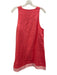 Staud Size L Pink Linen Sleeveless Scoop Neck Color Block Knee length Dress Pink / L