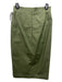 Veronica Beard Size 4 Olive Green Cotton & Elastane Zipper Detail Darted Skirt Olive Green / 4