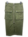 Veronica Beard Size 4 Olive Green Cotton & Elastane Zipper Detail Darted Skirt Olive Green / 4