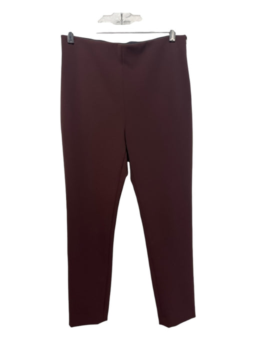 Karolina Zmarlak Size XS Burgundy Polyester Blend Elastic Waist Solid Pants Burgundy / XS