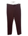 Karolina Zmarlak Size XS Burgundy Polyester Blend Elastic Waist Solid Pants Burgundy / XS