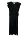 Ulla Johnson Size P / XS Black Organic Cotton Gathered Sleeveless Ruffle Dress Black / P / XS