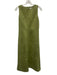 Tuckernuck Size S Green Polyester Blend Suede Feel Sleeveless Paneled Dress Green / S