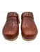 Swedish Hasbeens Shoe Size 39 Cognac Brown Leather Upper Croc Embossed Mules Cognac Brown / 39