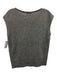 Akris Punto Size 4 Gray Wool & Cashmere Cap Sleeve Ribbed Detail Top Gray / 4