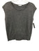 Akris Punto Size 4 Gray Wool & Cashmere Cap Sleeve Ribbed Detail Top Gray / 4
