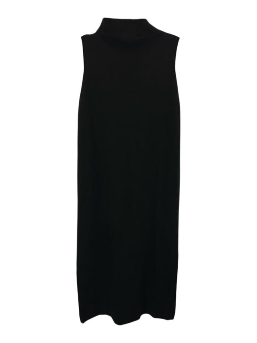 Ann Mashburn Size XS Black Extra fine merino wool Sleeveless Turtle Neck Dress Black / XS