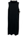 Ann Mashburn Size XS Black Extra fine merino wool Sleeveless Turtle Neck Dress Black / XS