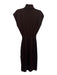 Ramy Brook Size S Dark Brown Wool Cap Sleeve Turtle Neck Ribbed Waist Midi Dress Dark Brown / S