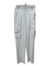 Beach Riot Size M White Polyester Blend Elastic Drawstring Textured Cargo Pants White / M