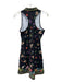 Johnny Was Active Size XS Black, Green, Multi Polyester Blend Flowers Polo Dress Black, Green, Multi / XS
