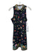 Johnny Was Active Size XS Black, Green, Multi Polyester Blend Flowers Polo Dress Black, Green, Multi / XS