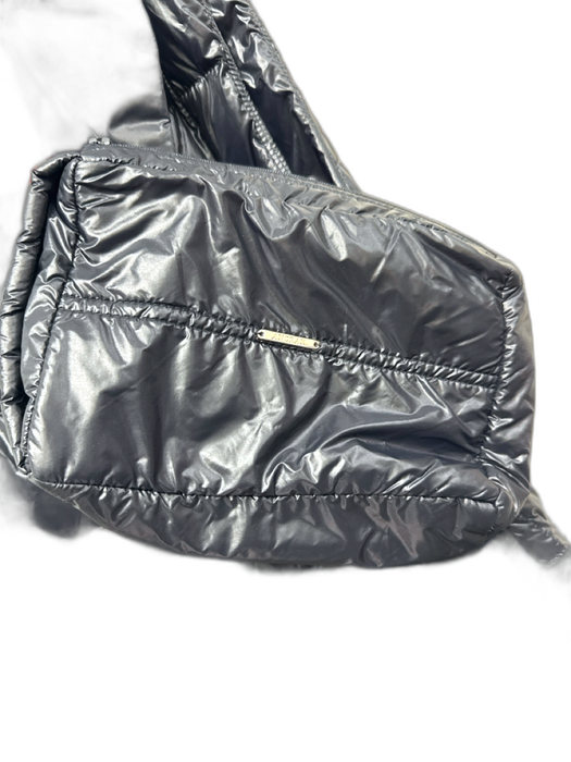 My Anorak Size S Black Nylon Duck Down Quilted Tie Waist Vest Black / S
