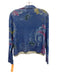 Pilcro Size XS Blue & Multi Cashmere Floral Paisley High Neck Pullover Sweater Blue & Multi / XS