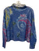 Pilcro Size XS Blue & Multi Cashmere Floral Paisley High Neck Pullover Sweater Blue & Multi / XS