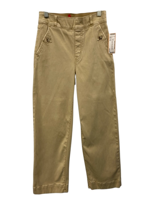 Spanx Size XS Khaki Beige Missing Fabric Tag Elastic Waistband High Waist Pants Khaki Beige / XS