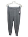 Enza Costa Size S Gray Viscose Blend Elastic Waist Ribbed Jogger Hooded Pant Set Gray / S