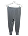 Enza Costa Size S Gray Viscose Blend Elastic Waist Ribbed Jogger Hooded Pant Set Gray / S