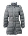 Burberry Size Small Gray Polyester Blend Down Detachable Hood 3/4 Length Coat Gray / Small