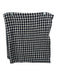 No Brand Black & White Missing Fabric Checkered Fringe scarf Black & White / L
