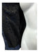 Chanel Size 38 Navy Blue Polyamide Nylon Lace Interior Hood Flap Jacket Navy Blue / 38