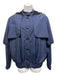 Chanel Size 38 Navy Blue Polyamide Nylon Lace Interior Hood Flap Jacket Navy Blue / 38