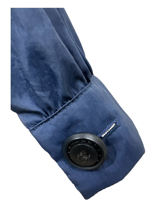 Chanel Size 38 Navy Blue Polyamide Nylon Lace Interior Hood Flap Jacket Navy Blue / 38