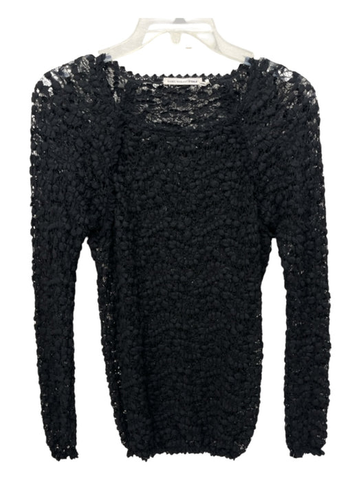 Isabel Marant Etoile Size 40 Black cotton & polyamide Crochet Lace Stretch Top Black / 40