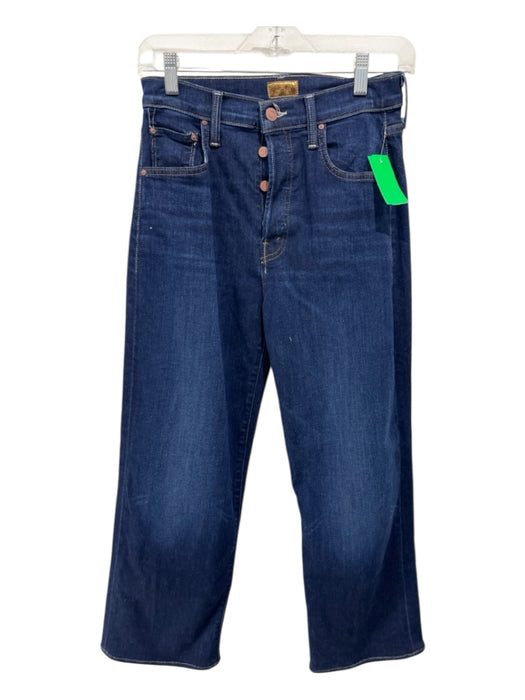 Mother Size 27 Dark Wash Cotton Denim Button Fly Striahgt leg Jeans Dark Wash / 27
