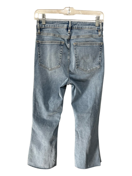 Frame Size 27 Light Wash Cotton Denim Zip & Button Striahgt leg Jeans Light Wash / 27