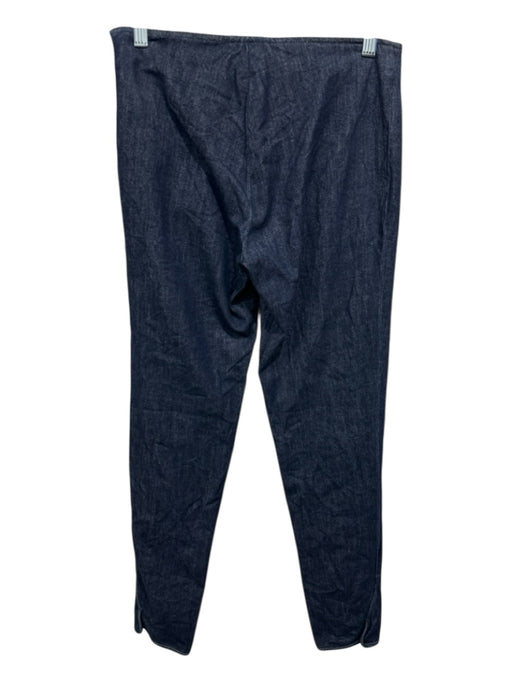 The Row Size S Dark Wash Cotton Blend Side Zip Solid High Rise Pants Dark Wash / S