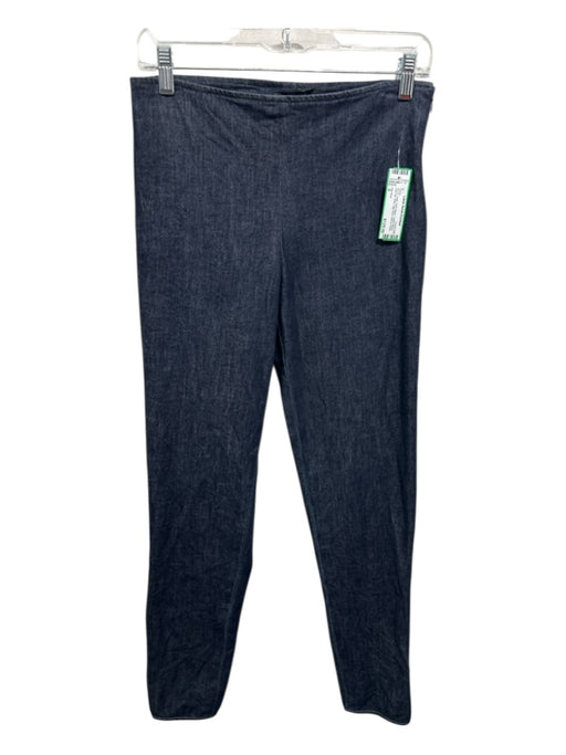 The Row Size S Dark Wash Cotton Blend Side Zip Solid High Rise Pants Dark Wash / S