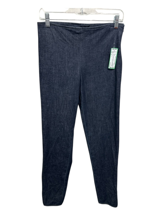 The Row Size S Dark Wash Cotton Blend Side Zip Solid High Rise Pants Dark Wash / S