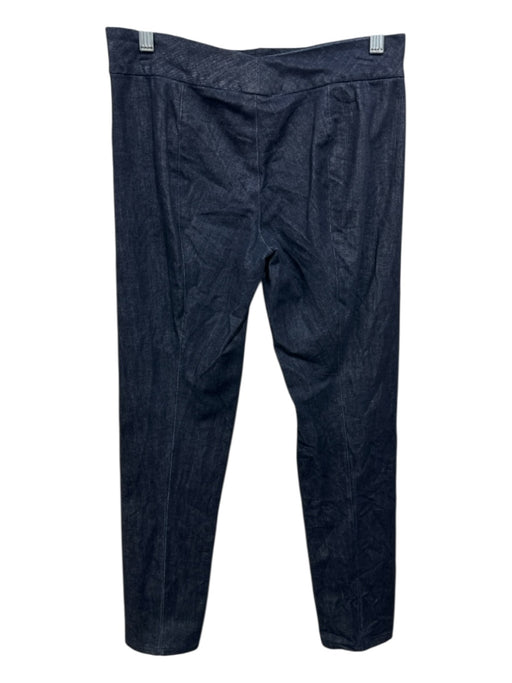 The Row Size M Dark Wash Cotton Blend Side Zip Solid High Rise Pants Dark Wash / M