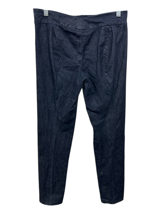 The Row Size M Dark Wash Cotton Blend Side Zip Solid High Rise Pants Dark Wash / M