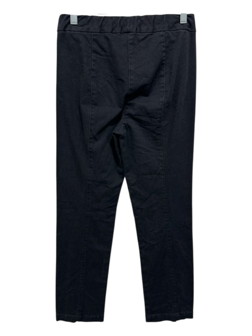 The Row Size M Black Cotton Blend High Rise Solid Elastic Waist Pants Black / M