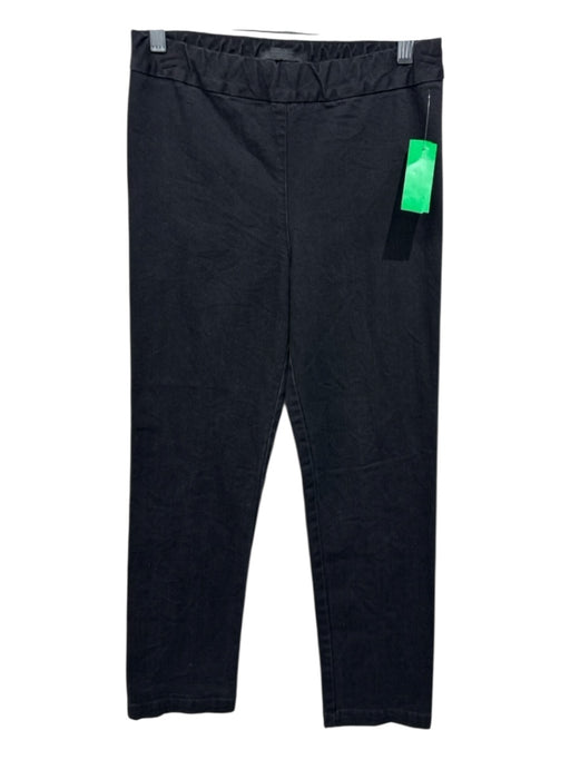 The Row Size M Black Cotton Blend High Rise Solid Elastic Waist Pants Black / M