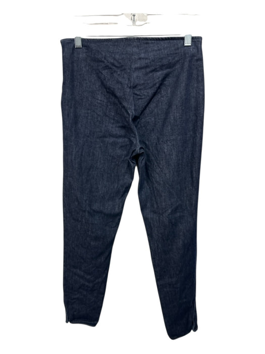 The Row Size S Dark Wash Cotton Blend Side Zip Solid High Rise Pants Dark Wash / S