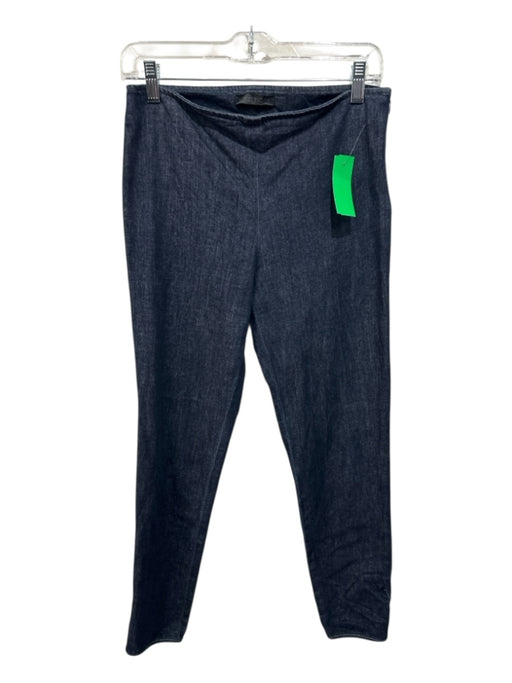 The Row Size S Dark Wash Cotton Blend Side Zip Solid High Rise Pants Dark Wash / S