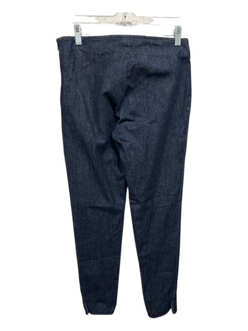 The Row Size S Dark Wash Cotton Blend Side Zip Solid High Rise Pants Dark Wash / S