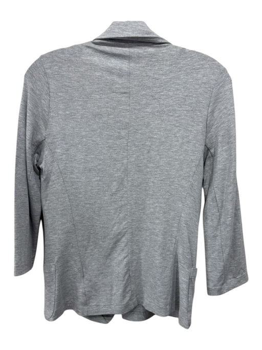 Majestic Filatures Size 1/S Gray Viscose Heathered Single Button Blazer Jacket Gray / 1/S