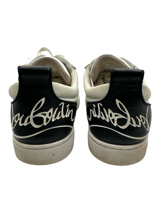Christian Louboutin Shoe Size 43 AS IS White & Black Leather Low Top Men's Shoes White & Black / 43