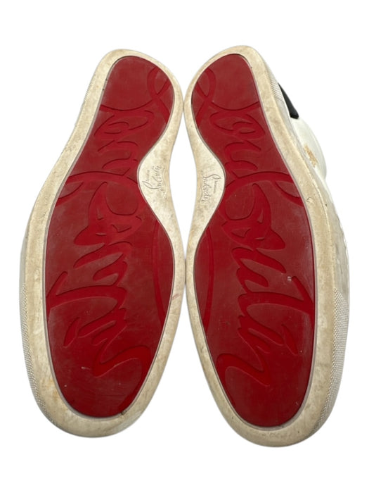 Christian Louboutin Shoe Size 43 AS IS White & Black Leather Low Top Men's Shoes White & Black / 43