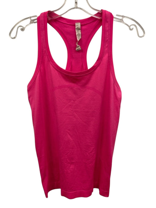 Lululemon Size 6 Neon Pink Nylon Blend Sleeveless Striped Jacquard Top Neon Pink / 6